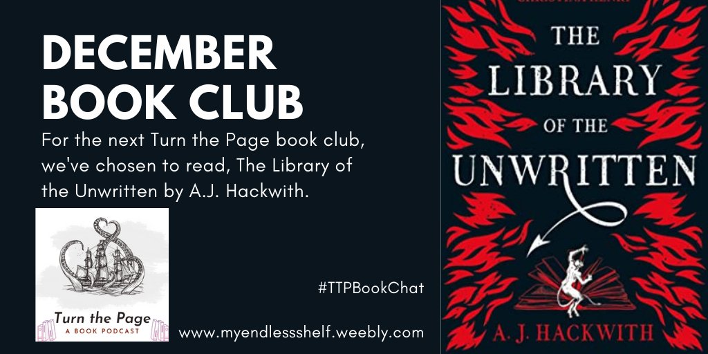 #TTPBookChat - December 2020: The Library of the Unwritten by A.J. Hackwith